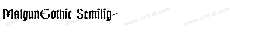 MalgunGothic Semilig字体转换